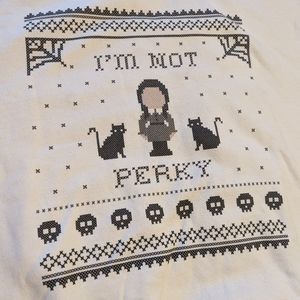 Femfetti Wednesday Addams "I'm Not Perky" Sweatshirt